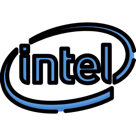 Intel Logo Black Background