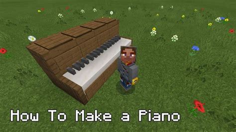 How To Make A Piano In Minecraft Minecraft Piano Minecraft