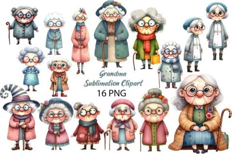 Grandma Sublimation Clipart Graphic By Dreamy Art · Creative Fabrica