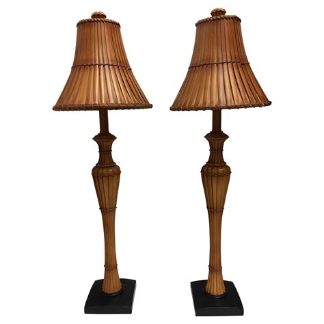 Pair of Tall Modern Table Lamps For Sale at 1stDibs