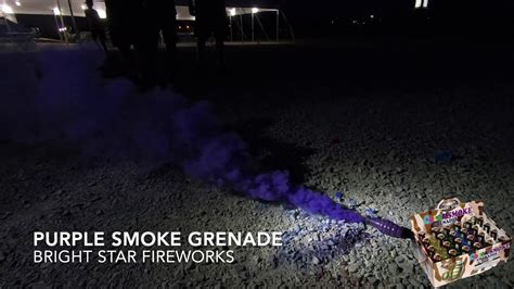 Purple Smoke Grenade By Bright Star Fireworks Youtube