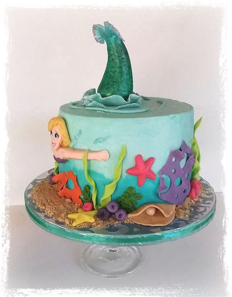 Mermaid Birthday Cake - CakeCentral.com