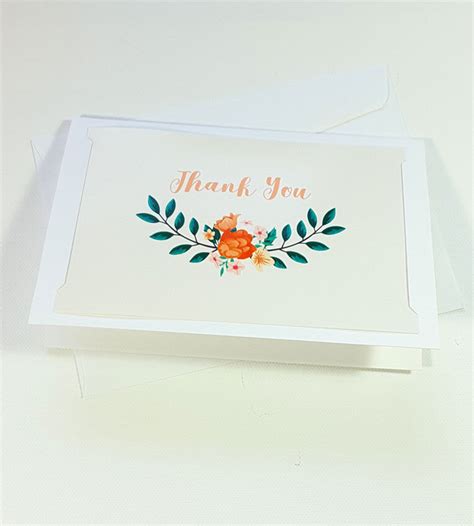 Thank You Cards Notes Flower Wedding Business Birthday Thankful To