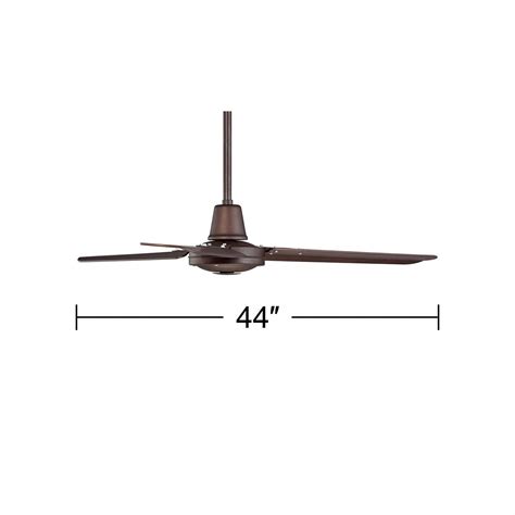 44 Plaza Dc Oil Rubbed Bronze Damp Rated Ceiling Fan With Remote