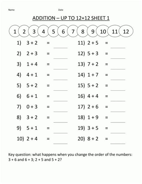 8 1st Grade Math Workbook Grade 1 Mathematics Worksheet Book Math