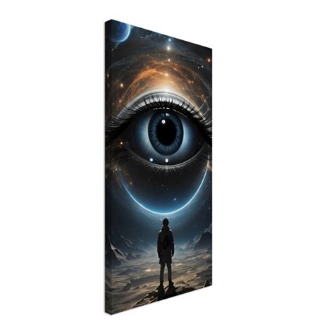 Starfield Canvas Deep Space Universe Lonley Astronaut Etsy