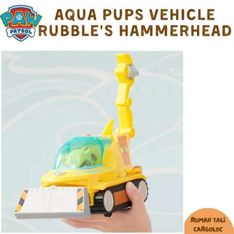 Jual Paw Patrol Aqua Pups Rubble Hammerhead Vehicle Di Seller Main