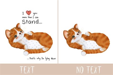 Lazy Cat | Clip Art Illustration | PNG/JPEG By JenDigitalArt ...