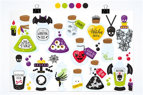 Halloween Potions By Prettygrafik Design | TheHungryJPEG