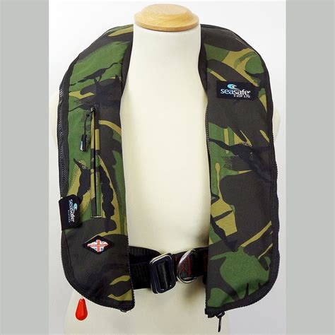 Aufblasbare Rettungsweste I Zip Green Camo Seasafe Systems Ltd