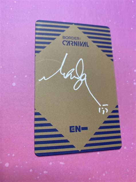 Enhypen Photocard Border Carnival UP Ni Ki Niki Lenticular