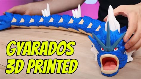 Giant D Printed Articulated Gyarados Youtube