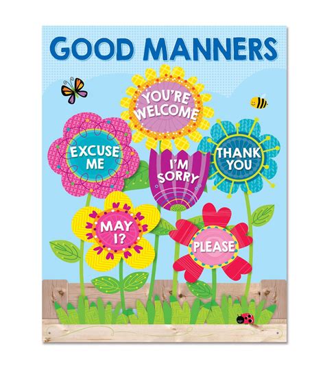 Creative Teaching Press Garden Of Good Manners Chart 6pk Joann Manners Chart Manners For