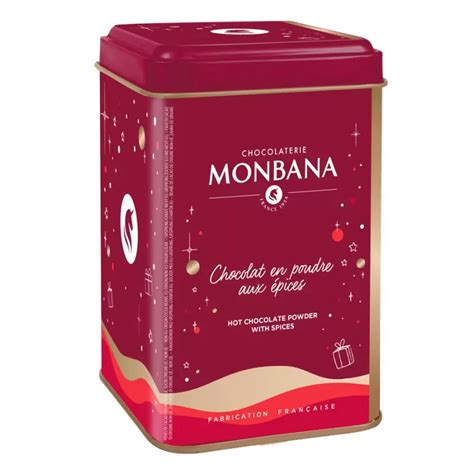 Chocolat en poudre recette de Noël 250g Monbana Cafés Pfaff