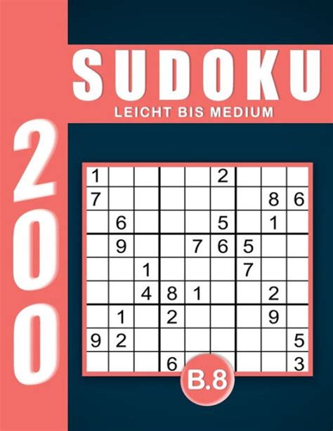 Sudoku Erwachsene Leicht Bis Medium Band 8 Großdruck im DIN A4 Format