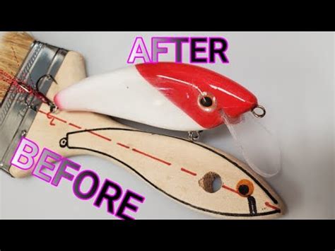 How To Make A Crankbait From A Paintbrush Lure Making For Beginners