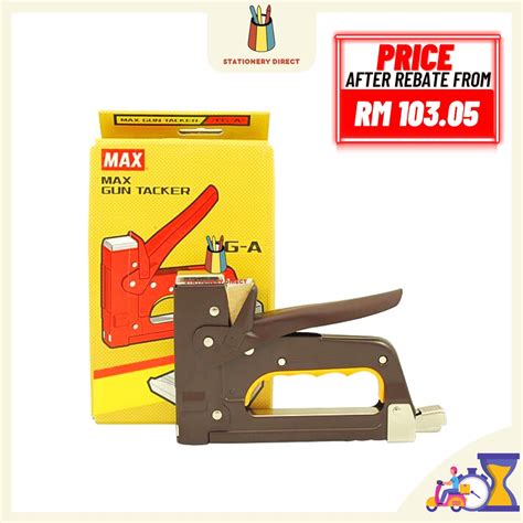 Max Tg A Gun Tacker Steel Heavy Duty Stapler Big Stapler Shopee