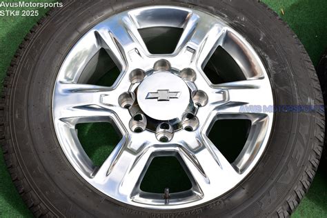 20 Chevy Silverado 2500 3500 Oem Polished Factory Wheels Gmc Sierra 2019