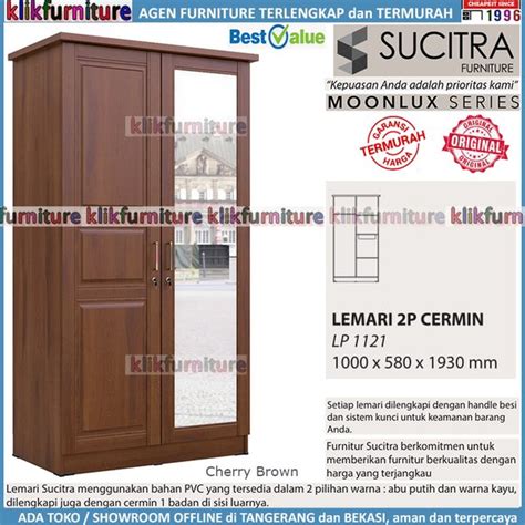 Jual Lp Sucitra Moonlux Lemari Pakaian Pintu Cermin Di Lapak