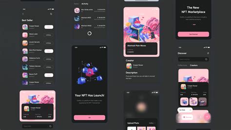 Nft Market Mobile App Ui Kit Figma