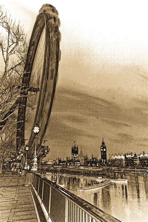 London Eye And Westminster Art Digital Art By David Pyatt Fine Art