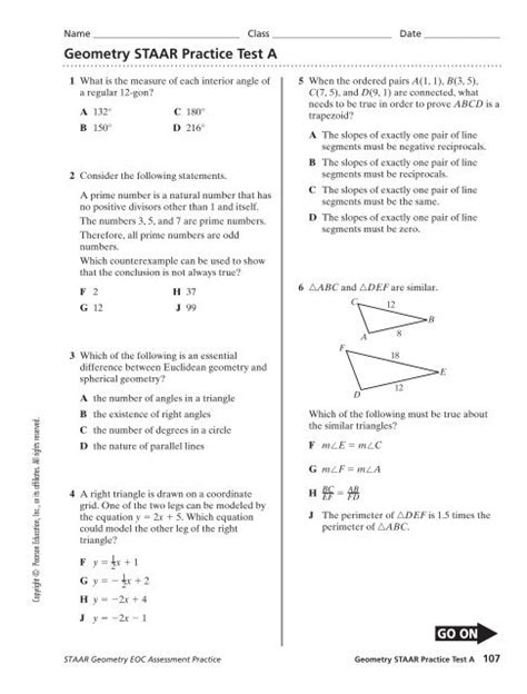 Free Printable Released Staar Tests