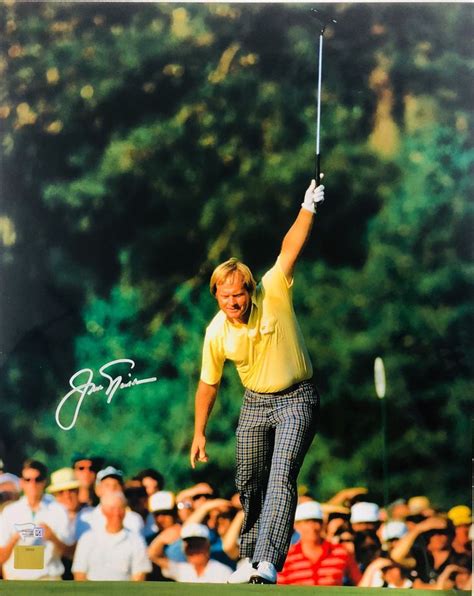 Jack Nicklaus Autographed 16x20 Photo 1986 Masters Win Fanatics Golden Bear Jack Nicklaus