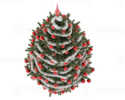 Christmas Tree Isolated On Background 3d Rendering Illustration 35897493 Png