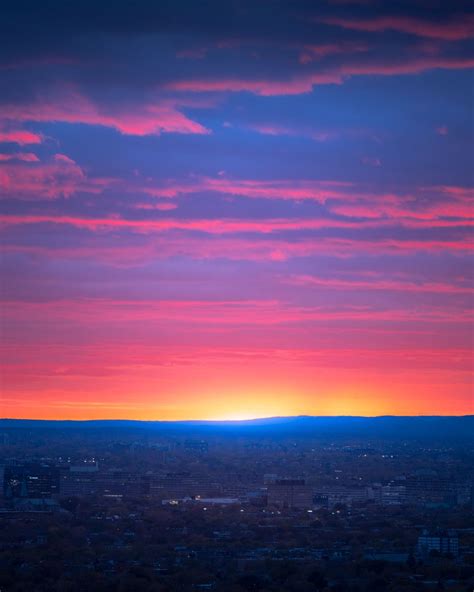 Montreal Sunset from Olympic Stadium