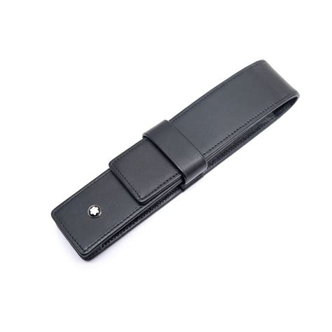 Etui Montblanc Meisterstuck Pour 1 Stylo En Cuir Noir