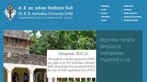 Cuet Ug Admission 2023 Ambedkar University Applications Commence Get