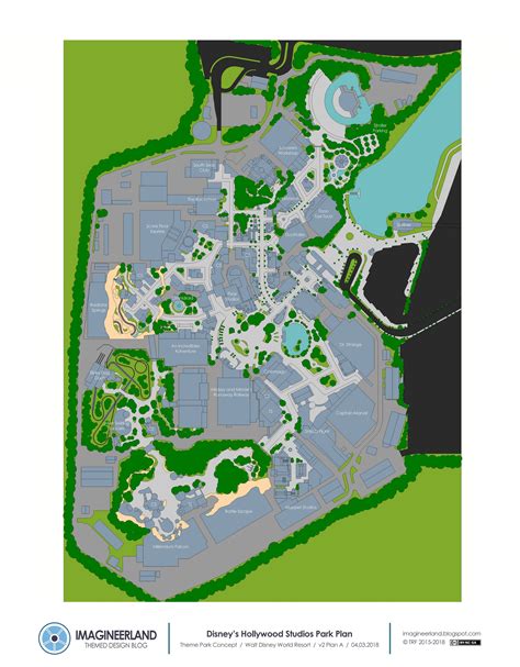 Imagineerland: Disney's Hollywood Studios 2018 Plan | Hollywood studios disney, Theme park map