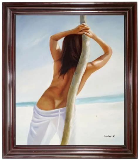 OIL PAINTING EROTIC Woman File Naked Woman Nude Oil Painting Hand