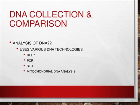 How Is Dna Used In Forensics Ppt Download