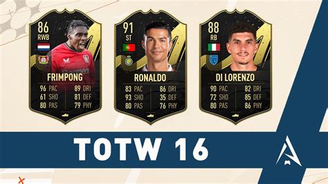 La Totw 16 équipe De La Semaine Sur Fifa 23 Fut With Apero