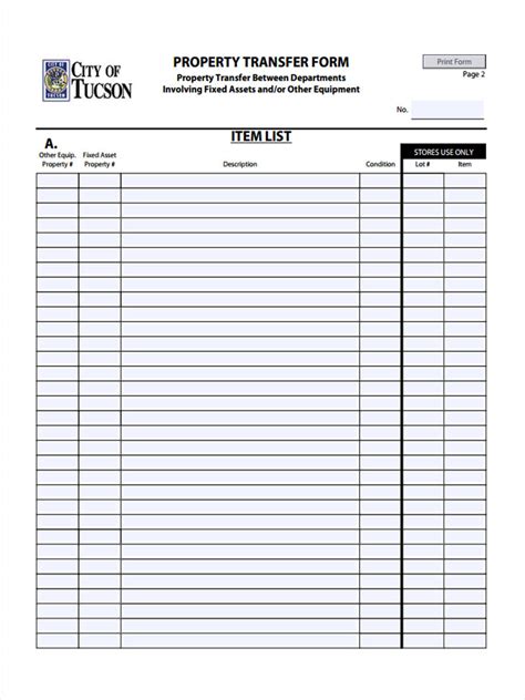 Free 43 Sample Transfer Forms In Pdf Ms Word Excel