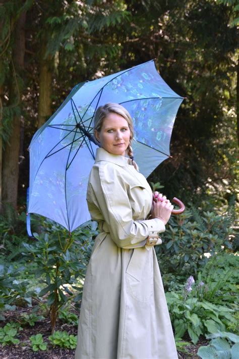 Look At This Gorgeous Blonde Gal Dressed In Rubber Rainwear Autumn