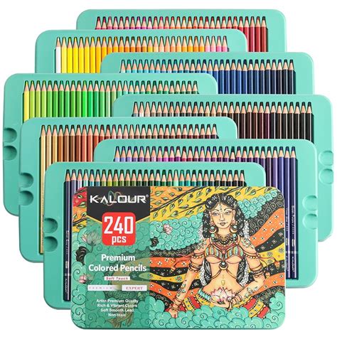 KALOUR Professional Colored Pencils,Set of 240 Colors