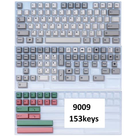 Set Keycap PBT nút bàn phím cơ phối màu 9009 Sakura phù hợp nhiều