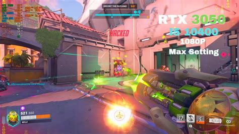 Overwatch 2 On RTX 3050 1080p Max Setting Intel I5 10400 RTX 3050