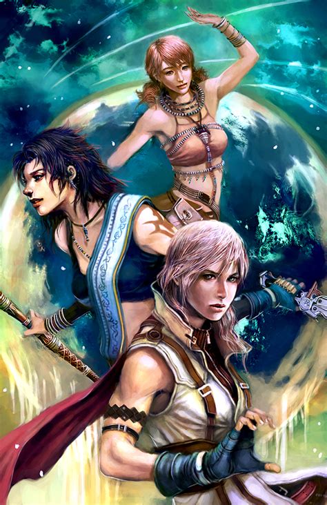 Lightning Farron Oerba Dia Vanille And Oerba Yun Fang Final Fantasy