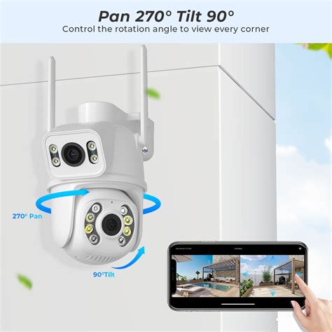 Anbiux Mp K Ptz Ip Camera Dual Lens Human Detect Cctv Camera Mp