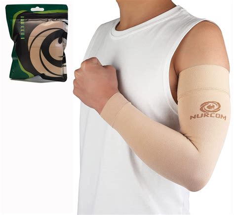 Nurcom Medical Compression Arm Sleeve 2 Pack 20 30mmhg Full Arm Support For Men Women