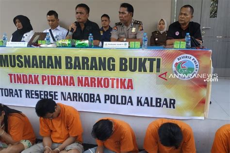 Polda Kalbar Musnahkan Kilogram Narkoba Jenis Sabu Sabu Antara