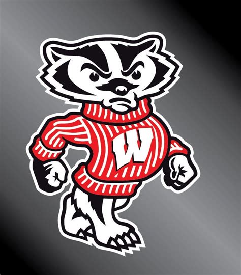 Wisconsin Badgers Bucky Vinyl Decal Sticker