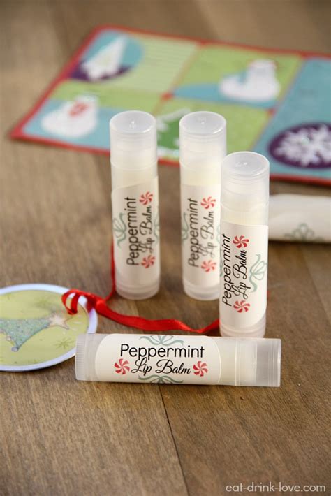 Homemade Peppermint Lip Balm Plus Free Label Printable Eat Drink