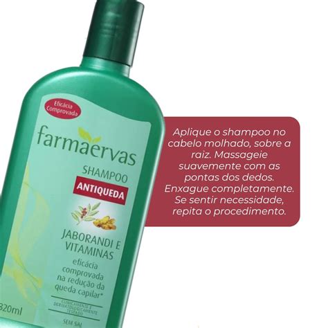 Shampoo Antiqueda Farmaervas Jaborandi E Vitaminas 320ml Gabeauty