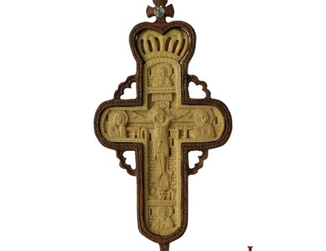 Hand Carved Wooden Cross Monastiriaka