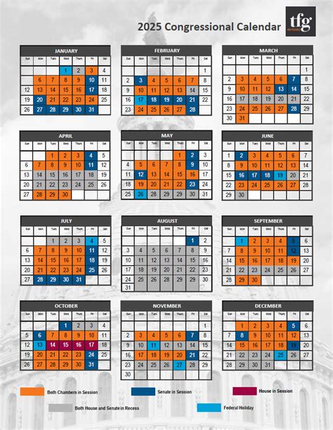 Tfg Presents Congressional Calendar