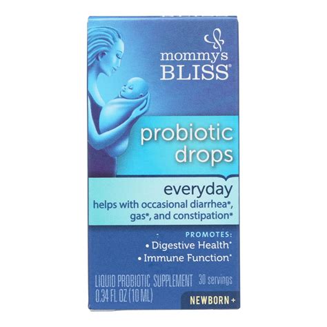 Mommy S Bliss Probiotic Drops Newborn 0 34 Fl Oz Walmart